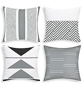 VERTKREA Throw Pillow Covers Modern Geometric Pillowcase Set of 4 Throw Cushion Cover for Bed Cou...
