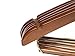 25 Quality Hangers Wooden Hangers Beautiful Sturdy Suit Coat Hangers with Locking Bar Gold Hooks (25)