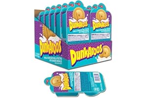 BETTY CROCKER Dunk-A-Roos 12 PACK - Vanilla Cookies and Vanilla Frosting W/ Rainbow Sprinkles Dunkaroos Classic Retro Vintage Snack Pack