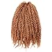 Pack of 3 Afro Kinky Marley Braids Hair Extensions ELEGANT MUSES Kanekalon Synthetic Twist Crochet Braiding Hair 18 inch 100g/pcs (18 inch, 30#)