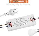 AXFEE LED Driver 12W 12V 1A Transformer 100-240V AC to DC Constant Voltage view 6
