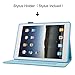 Dteck PU Leather Multi-Angle Folio Stand Smart Case for iPad 9.7 Inch (2018/2017, Air 2/Air 1, 5th/6th Gen) with Auto Sleep/Wake Feature