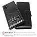 AMOVO Galaxy Note 10+ Wallet Case [2 in 1 Detachable] Vegan Leather Case for Samsung Galaxy Note 10 Plus (6.8’’) [Wrist Strap] Note 10 Pro Flip Case with Box Package (Note10+ (6.8'') Black)