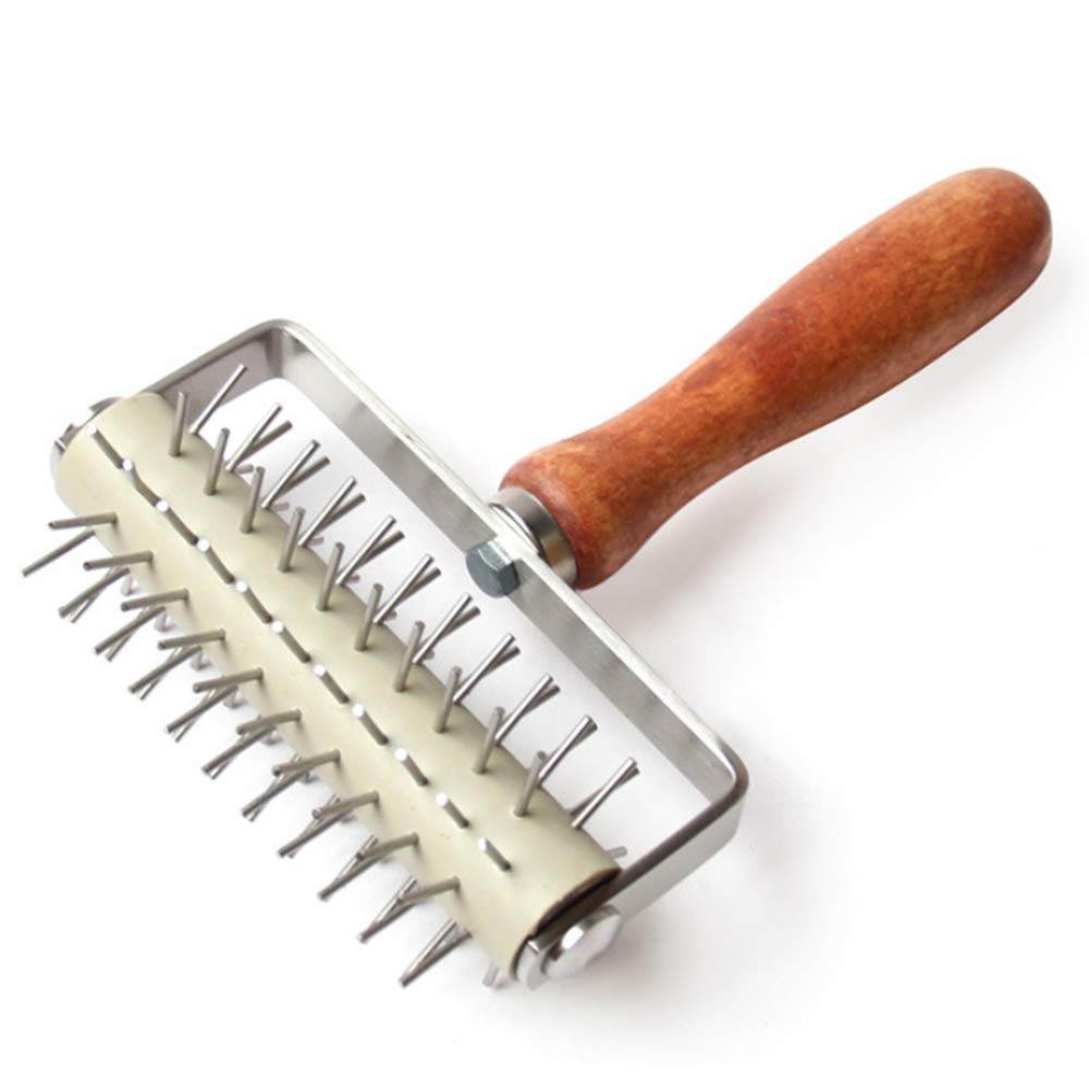 Stainless Steel Pizza Dough Docker Stainless Steel Needle Roller Pizza Puncher Pizza Bread Pin Puncher Pizza Wheel