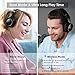 AUSDOM Wireless Headphones/Headset, Bluetooth Headphones Over Ear Foldable with Mic, Apt-X Low Latency, Bluetooth 4.2 Stereo Wired Mode, Fast Audio/LED Codec Indicator/Noise Isolating for TV/PC Gaming