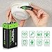 Enegitech 9V Lithium Battery, 9 Volt Battery 1200mAh Non-Rechargeable for Smoke Detector, Fire Alarm, Carbon Monoxide Detector, Metal Detector (9V 8 Pack)