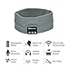 Bluetooth Music Headband, LC-dolida Wireless Bluetooth Stereo Headband Headphones Headset Earbuds Sport Running Yoga Sleeping Headband Gray