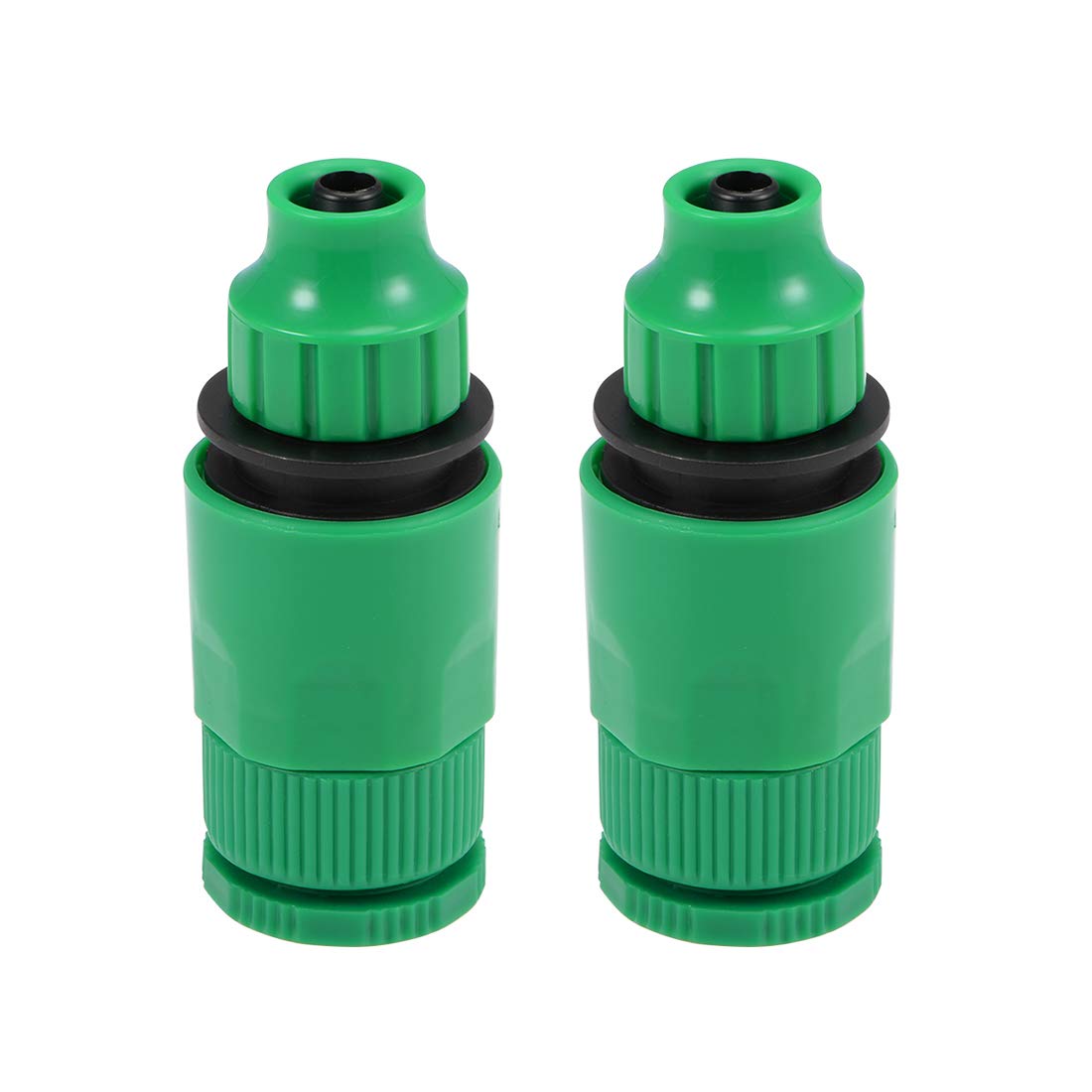 sourcing map Hose Tap Connector G1/2 Thread,Faucet Nozzle Quick Connect Adapter Fitting 8mm Inner Diameter Hose for Garden Irrigation System 2pcs