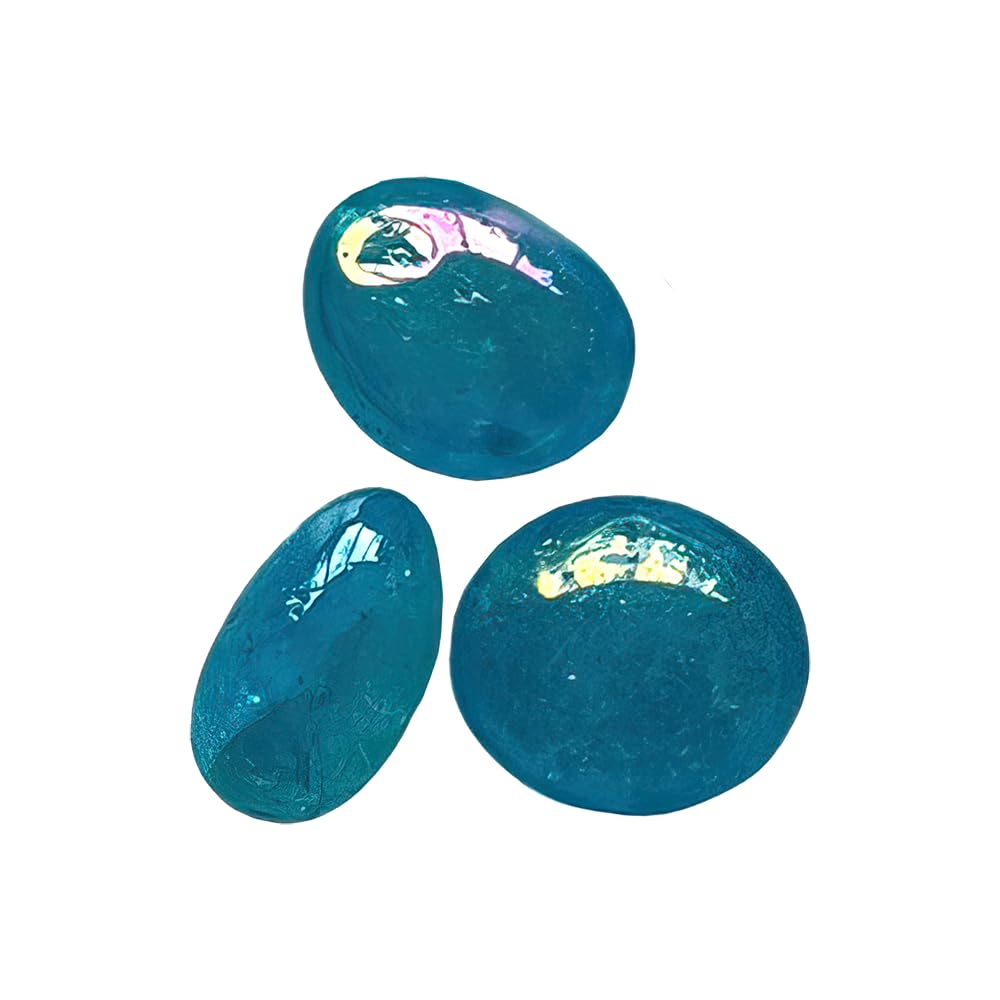 VIE Tumbled Crystals, Pack of 6, Aqua Aura Quartz