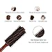 Mokale Natural Boar Bristle Round Comb Hair Brush with Ergonomic Natural Wood Handle,2.2 Inch,Styling Essentials for Hair Drying, Styling, Curling