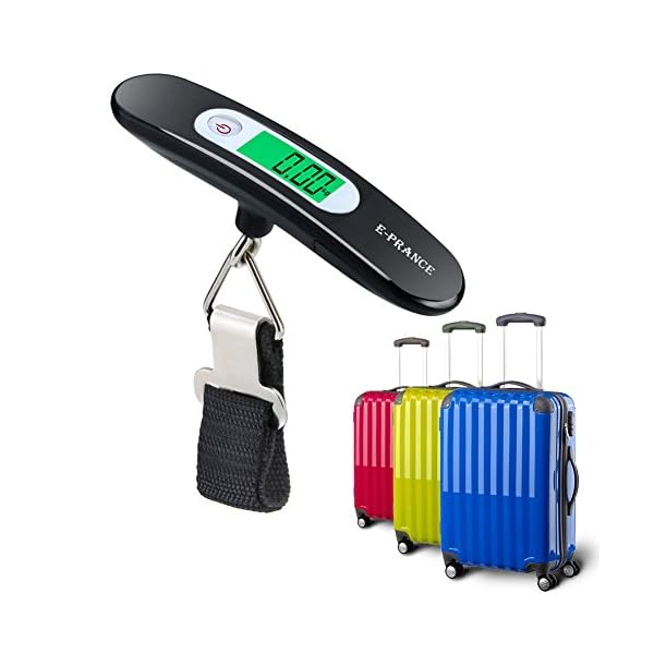 Bilancia Digitale Da Viaggio Leensy 50 Kg – Pesa Bagagli Portatile Con Cinghia E Gancio