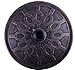 Outsunny Round Decorative Cast Stone Umbrella Holder Base, 17.5-Inch, Bronze Finish
