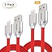 Lightning Cable, Sheepam 2Pack 6FT iPhone Charger Cable Data Sync and Fast Charging Cord Compatible with iPhone X/8/7/7 Plus/6s/6s Plus/6/6 Plus/5/5S/5C/SE/iPad and iPod -Red