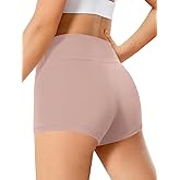 Haloumoning Girls Athletic Shorts Kids High Waist Biker Dance Gymnastics Shorts Comfy Yoga Active Shorts 5-14 Years