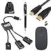 EEEKit 4 in 1 Stater Kit for NeuTab N10 Plus/NeuTab K1 10.1 Inch/Dragon Touch X10,X80/Rotor 10.1 inch/Kocaso MX836, 2.4G Wireless Mouse,OTG Host Cable, Mini HDMI Cable