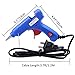 COCODE Hot Glue Gun with 60Pcs Hot Melt Glue Sticks 30Pcs Colored 30Pcs Transparent 0.27