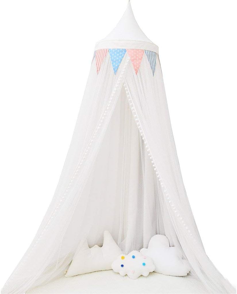JHHXW Children's Bed Mosquito Net Home Child Crib Ceiling Mosquito Net Payouts Toy Room Reading Corner 50 * 300CM Children's Play House,A