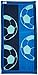 Northpoint Double Jacquard Premium Soccer Beach Towel, 30 x 60, Solid Aqua