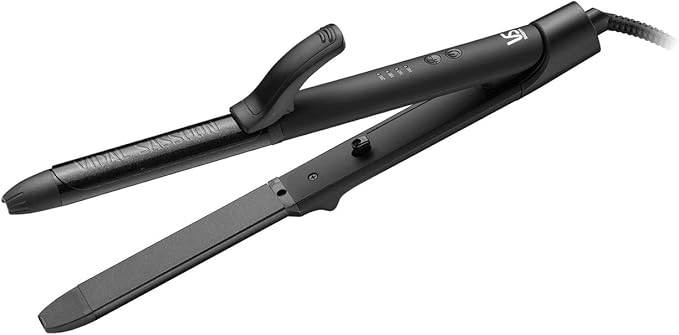 Amazon ヴィダル サスーン カール ストレート 2way ヘアアイロン 25mm ベーシック 海外対応 4段階温度調節 マイナスイオン ブラック Vsi 2550 Kj ヴィダルサスーン Vidal Sassoon ヘアアイロン 通販