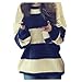 CA Fashion Women's Classical Stripe Knitting Pullover Sweater S to M