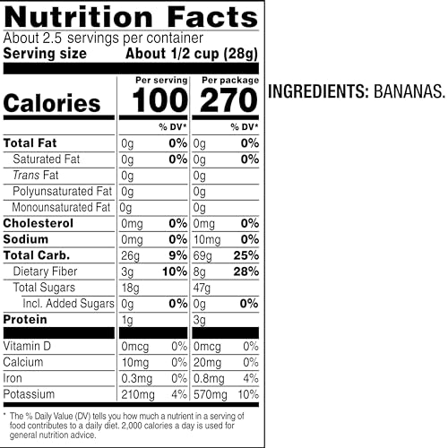 BARE BAKED CRUNCHY BANANA CHIPS, SIMPLY BANANA, GLUTEN FREE, 2.7 OZ BAG