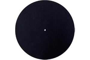 7 Inch Turntable Mat Slipmat for Vinyl LP Record Players High-Fidelity Audiophile Acoustic Sound Support 3mm Black