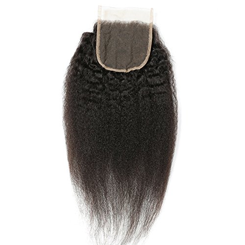 Vinsteen-hair-Kinky-Straight-Lace-Frontal-4x4-Free-Part-Closure-Natural-Color-100-Human-Hair-Brazilian-Virgin-Hair-12inch