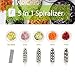 Spiralizer Vegetable Slicer, Zanmini Foldable Spiral Slicer, Strongest-and-Heaviest Duty Veggie Pasta Spaghetti Maker for Healthy Low Carb/Paleo/Gluten With Extra Blade Caddy