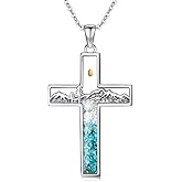 KoyeKei Mustard Seed/Sunset Necklace for Women 925 Sterling Silver Religious Faith Jewelry Gifts for Christian