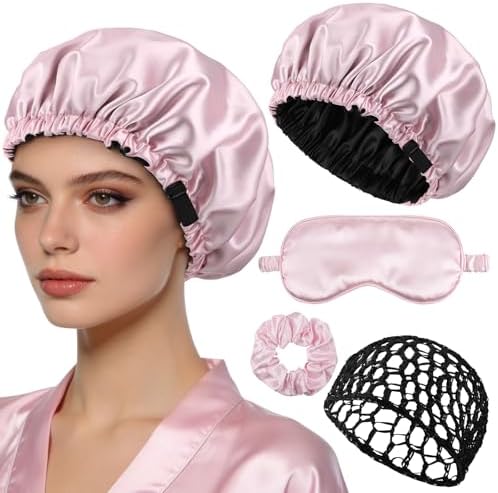Amazon.com: 2 In1 Wrap Cap Bonnet Reversible,Adjustable Hair Wrap