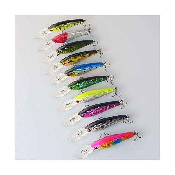 HappyFishing-10pcslot-Mixed-Minnow-Fishing-Lures-Bass-CrankBait-Tackle-35inch-028oz