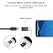 USB Type C Adapter 4 Pack,EMNT Micro USB（Female） to USB Type C（Male） Charge and Data Sync Converter Cable Connector Adaptor Fit Samsung Galaxy Note 8 S8,Nintendo Switch and More-Black