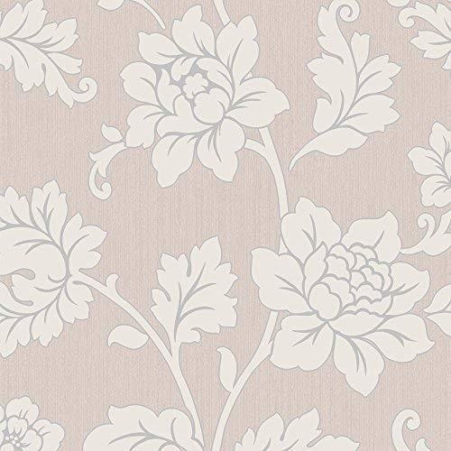 Arthouse Anya Rose Flower Pattern Wallpaper Embossed Floral Glitter