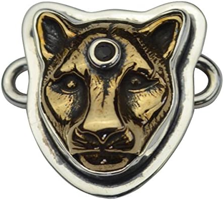 tabra Jeweled Jaguar Connector Charm 925 Sterling Silver NEW from Esme's Vault CH620