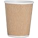 Genuine Joe 11255CT Rippled Hot Cup 8oz. 500/CT Brown