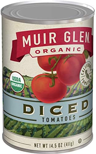 Muir Glen Canned Tomatoes Organic Diced Tomatoes No Sugar Added 14 5 Ounce Can Pack Of 12 Amazon Sg Grocery Gourmet Food