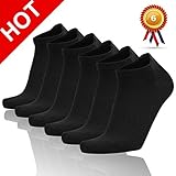 Zisuper Mens 6 Pack No Show Low Cut Athletic Socks, Tab Fit No Slip Casual Sock