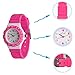 Ovvel Kids Watches, Wrist Watch for Little Girls, Beautiful & Adorable Time Teacher Watch, Innovative Easy–to–Read Design with Japanese Movement & Japanese Battery, Gift for Little Girls - Pink