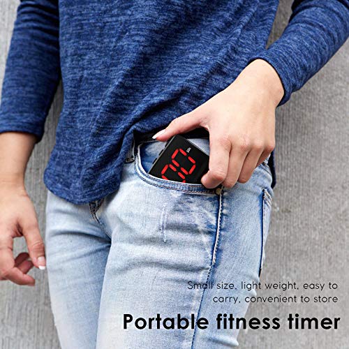 TELAM Mini Fitness Training Timer LED, interval fitness timer met APP Bluetooth Controle voor HIIT Crossfit, Tabata… - Image 5