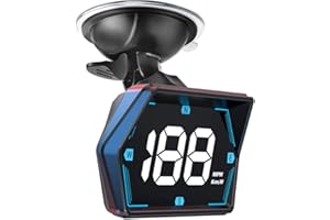 DOCBRACES Universal Car HUD GPS Speedometer G20 Car Heads-up Display Plug and Play with USB Connection,Displays MPH, Comes with Compass Over Speed Alert HD Display Speedometer for All Vehicles