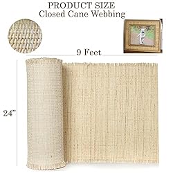 KOLWOVEN 24" Width Square Rattan Closed Cane
