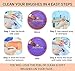 ExSoullent Makeup Brush Cleaner Mat - Set of 2 Silicone Portable Brush Cleaning Pads with Strong Suction Cups and Hand Strap, Perfect Gift for Her + eBook