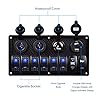 AutoEC-Waterproof-8-Gang-Rocker-Switch-PanelCigarette-SocketCigarette-Lighter42A-Double-USB-Power-Charger-Adapter-with-Digital-Voltmeter-Display-Flush-Mount-for-RV-Car-Boat