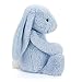 Jellycat Bashful Blue Bunny Stuffed Animal, Large, 15 inches