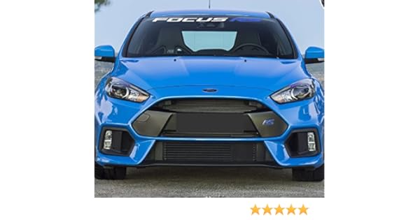 Ford Focus Rs Windshield Decal 42 Inch White With Blue Rs
