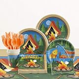 Creative Converting Camping Party Supplies Kit, Serves 8