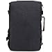 KAUKKO Outdoor Travel Men Backpack Hiking Camping Canvas Rucksack (Canvas Black)