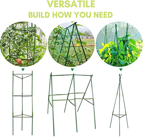 Plant Support, Sturdy Plant Support Poles, Tomato Plant Cage, Climbing Vegtables, Flowers, Fruit Grow Cage (Three Groups)