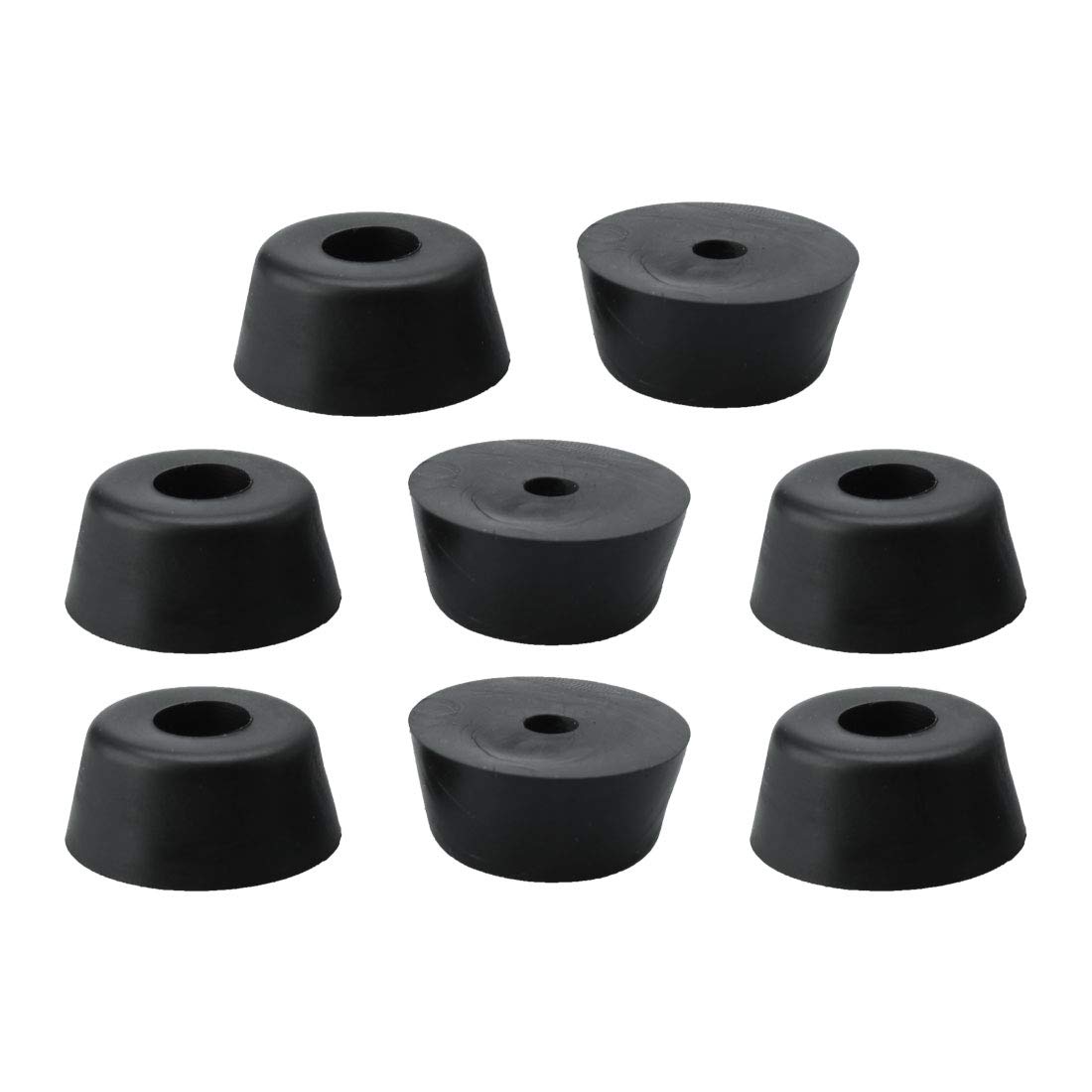sourcing map 8pcs Rubber Feet Bumpers Furniture Table Amplifier Speaker Cabinet Leg Pads, D21x18xH10mm