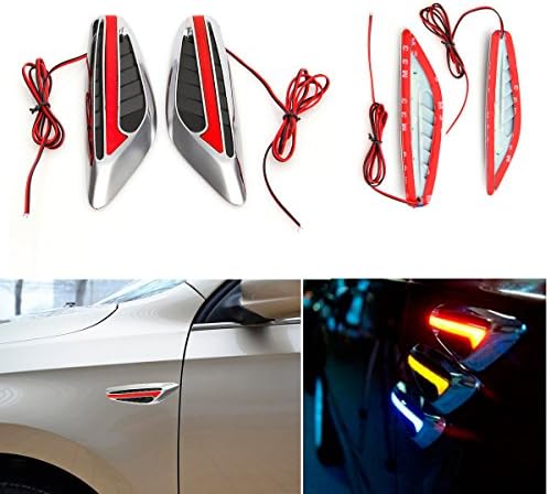 CHAMPLED 1 Pair Universal Blade LED Car Steering Light Fender Turn Signal Side Light FORD CHRYSLER CHEVY CHEVROLET DODGE CADILLAC JEEP GMC PONTIAC HUMMER LINCOLN BUICK